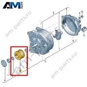 Шкив поликлинового ремня с муфтой свободного хода VAG 04E903201