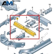 Поперечина сиденья Volkswagen id-Buzz 2023-2024 1N3803302