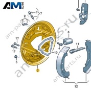 Тормозной щит Volkswagen id-Buzz 2023-2024 1N3609425C