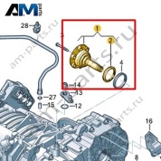 Вал с фланцем VAG 0CZ409344A