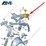 Усилитель боковины Audi Q8 e-tron 2024-2024/Audi e-tron 2019-2023 4K4810613