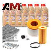 Комплект для ТО-2/4 для Audi A7 (4G) 2.8 FSI (2011-2014) с маслом Castrol 5W30 (504/507)