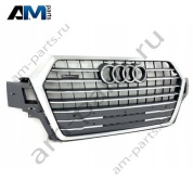 Решетка радиатора (серая) Ауди Q7 4М (рестайлинг) 4M0853651JMX3