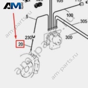 Тормозной шланг передний A4474284200 Mercedes V-class V447