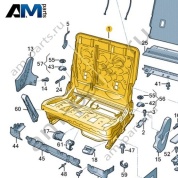 Каркас сиденья и спинки Volkswagen id-Buzz 2023-2024 1N3885063G