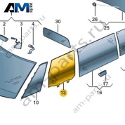 Стекло двери переднее левое Volkswagen id-Buzz 2023-2024 1T3845201