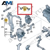 Шланг системы охлаждения VAG 03N121057