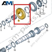Свободно вращающаяся шестерня VAG 0CK311145P