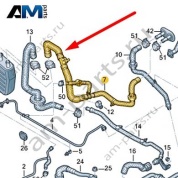 Трубка ОЖ с шлангом ОЖ Audi Q8 e-tron 2024-2024/Audi e-tron 2019-2023 4KR819316A