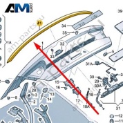 Спойлер крышки багажного отсека Audi A8 (D4) 2014-2017 4H0827933