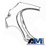 Крыло заднее правое A1766302800 Mercedes A-klasse W176