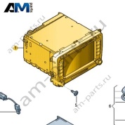 Радионавигационная система с DVD-приводом, сенсорным дисплеем, жестким диском и блок управления динамической навигации VAG 1T0035686G