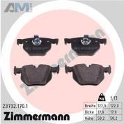 Задние тормозные колодки (23732.170.1) ZIMMERMANN на BMW 5 Серии (E60) 525iX