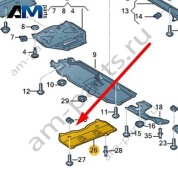 Накладка Audi Q7 (4M) 2016-2024 4M0804033E