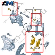 Передние тормозные колодки Volkswagen id3 2020-2024 1EA698151D