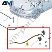 Трос замка капота Volkswagen Jetta VII 2020-2024 17A823535