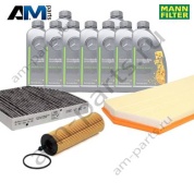Комплект фильтров MANN с маслом 5W30 229.52 для ТО-1 Mercedes GLS 350d/400d