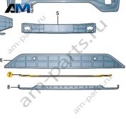 Молдинг решетки бампера черный VAG 3CC853245C041 на Volkswagen 2021-2026