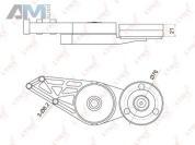 Натяжитель ремня генератора PT3002 (LYNXauto) для автомобилей VAG