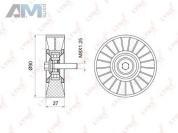 Ролик направляющий LYNX для Mercedes E200 1.8 л. (163 л.с.) PB-7018