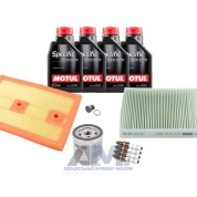 Комплект для ТО-2/4 для Audi A1 (8X) 1.4 CPTA (140 л.с.) с маслом Motul 5W30