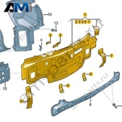 Задняя панель Volkswagen T-Roc Cross 2019-2024 2GM813301