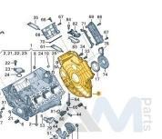 Задняя крышка 059103171DD Audi Q7 (4L) 2007-2015 3.0TDI