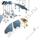 Стекло заднее левое неподвижное 8YG845297NVB на Audi A3 (8Y) 2020-2026