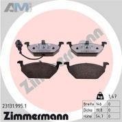 Передние керамические тормозные колодки ZIMMERMANN 23131.995.1 для Volkswagen Polo Classic (2010-2020)