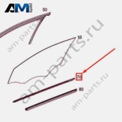 Уплотнитель стекла передней левой двери наружний A1767250065 Mercedes A-class W176