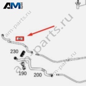 Топливный шланг подающей магистрали к двигателю на Mercedes GLE 300d V167 (OM654) A1674708303
