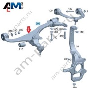 Поперечный нижний левый рычаг Mercedes G-class W465 A4633309501