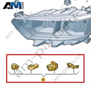 Ремонтный комплект корпуса фары Volkswagen T-Roc 2018-2024 2GA998226