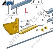 Накладка порога слева черная VAG 3GJ853371A4PK Volkswagen 2025-2026