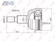 ШРУС наружный LYNX для Octavia A4 Tour (1996-2011) CO-2800