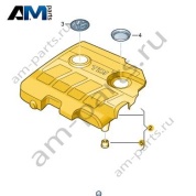 Задний кожух впускного коллектора VAG 03L103925BL