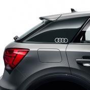 Наклейка на двери AUDI (серебро) Ауди А4 В9 (рестайлинг) 8W0064317D