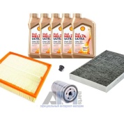 Комплект фильтров для ТО-1/3 Audi A6 (С5) 2.0 с маслом Shell 0W30