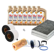 Комплект фильтров для ТО-2/4 Audi A4 (B9) 3.0TDI с маслом Shell 0W30