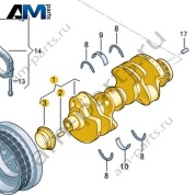 Коленчатый вал VAG 06M105019AM