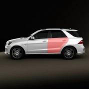 Дверь задняя левая Mercedes ML W166 A1667300105