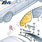 Стекло двери переднее правое Audi A4 (B9) 2016-2024 8W0845022C