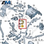 Шланг системы охлаждения VAG 04L121058AA