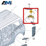 Перегородка стойки D Volkswagen id-Buzz 2023-2024 1T3864637