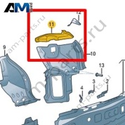Замыкающая панель Volkswagen T-Roc Cross 2019-2024 2GM813538B