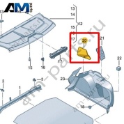 Шумоизоляция колесной арки Volkswagen Jetta VII 2020-2024 17A863820