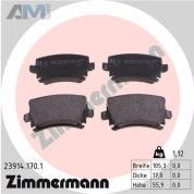 Задние тормозные колодки ZIMMERMANN 23914.170.1 для Audi A4 (B7) 2005-2009