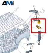 Часть стойки С Volkswagen id-Buzz 2023-2024 1T3864634