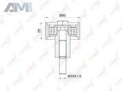 Ролик обводной ремня ГРМ PB3152 (LYNXauto) для автомобилей VAG