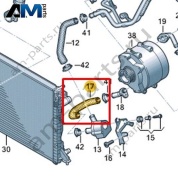 Шланг системы охлаждения VAG 059121049F